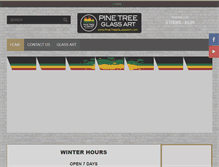 Tablet Screenshot of pinetreeglassart.com